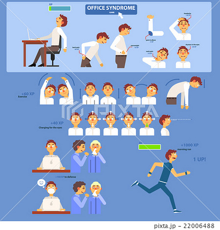 Office Syndrome Infographics Office Syndrome Infographics 22006488