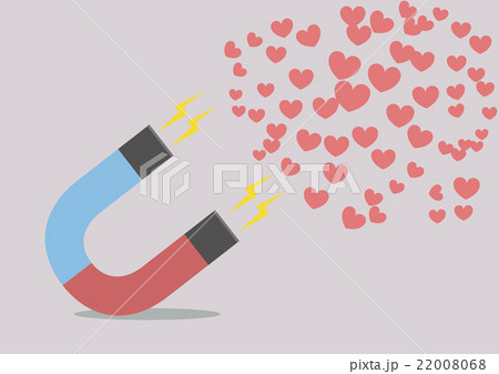 magnet attracting hearts 22008068