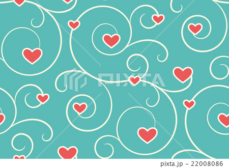 Seamless Festive Love Abstract Pattern with Hearts 22008086