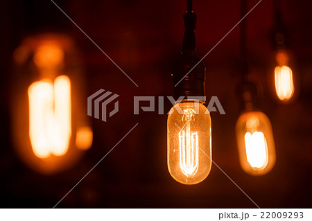 Vintage light bulbs with glower filament. Vintage light bulbs with glower filament. 22009293