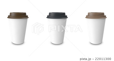 Collection, group, set, take-out coffee with cup 22011300