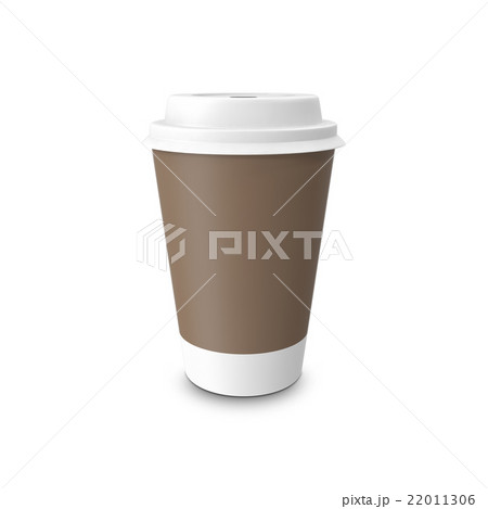 Mock-up take-out coffee in thermo cup. Isolated on 22011306