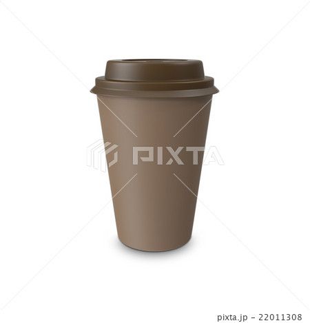 Mock-up take-out coffee in thermo cup. Isolated on 22011308