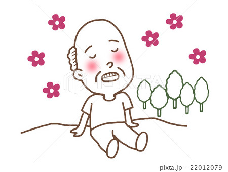 くつろぐおじいさん 22012079