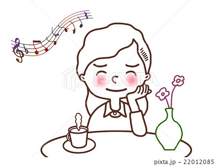 くつろぐ女性 22012085