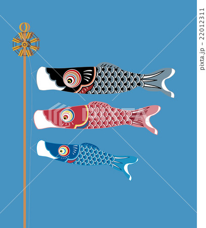 鯉のぼり_淡藍 鯉のぼり_淡藍 22012311