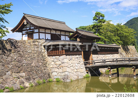 松代城の太鼓門と木橋　長野県長野市松代町 22012608