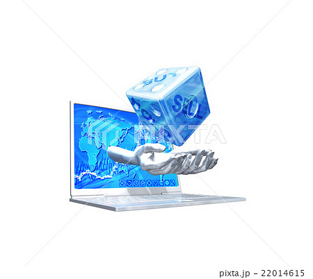 手の上の株式市場のダイス 22014615