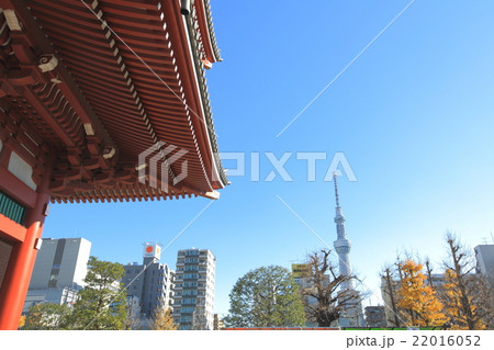 浅草浅草寺と東京スカイツリー 浅草浅草寺と東京スカイツリー 22016052