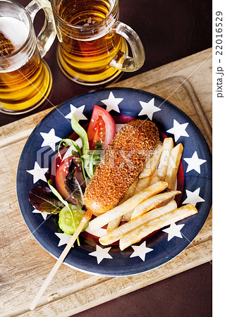 corndog with french corndog with french 22016529