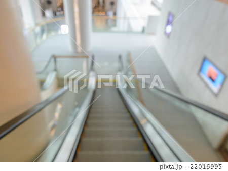 Blurred shopping mall escalator background 22016995