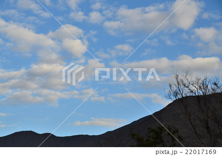 パキスタン　カラコルムハイウェイ沿いの街　チラース　美しい山と空と雲 22017169