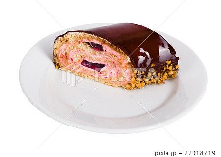 jelly roll with chocolate crumb pink, nuts jelly roll with chocolate crumb pink, nuts 22018719