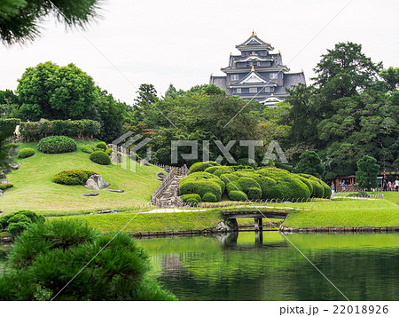 岡山城と後楽園 22018926