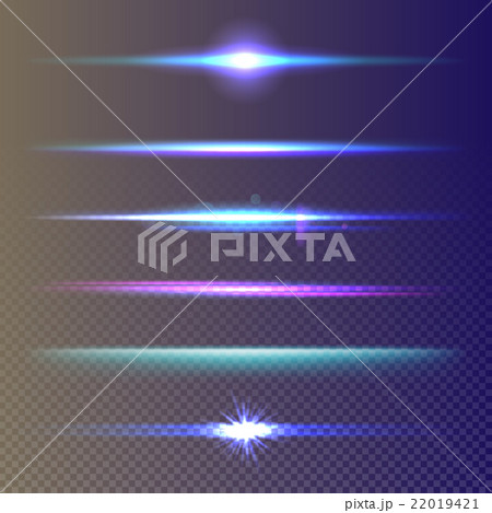 Set of glow light effect stars burst 22019421