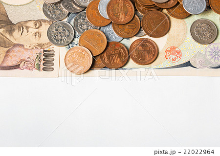 Japanese yen banknotes and coins. finance concept. 22022964