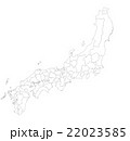 日本旧国域地図（白地図バージョン） 22023585