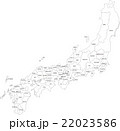 日本旧国域地図（旧国名［ローマ字表記］入） 22023586