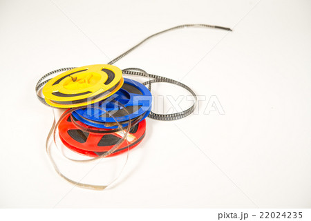 Super 8 film in two colored bobbins 22024235
