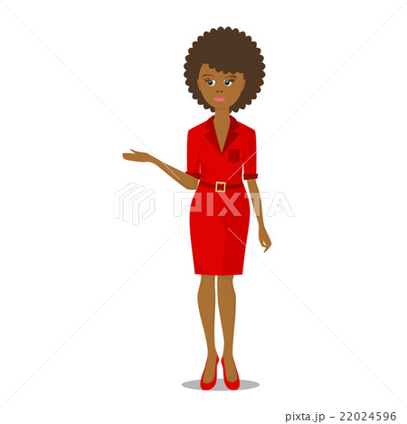 african black woman in red 22024596