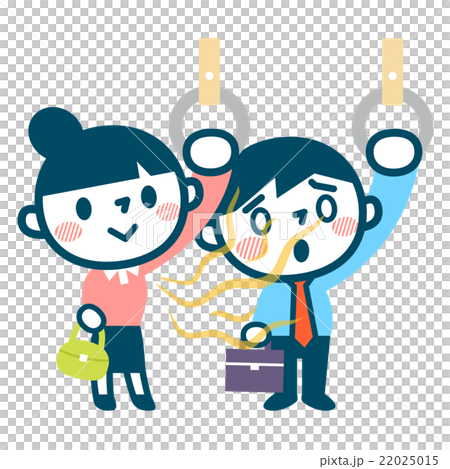 腋臭の臭いに耐える男性 22025015