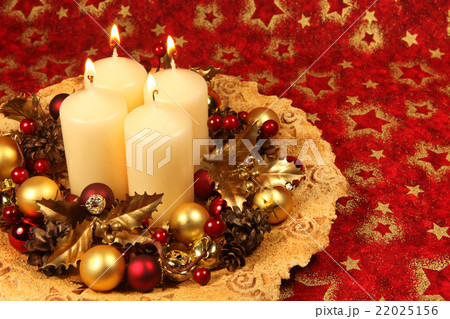Christmas decoration with candles 22025156