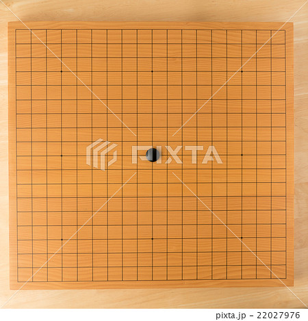 囲碁、天元(19路盤、黒石) 22027976