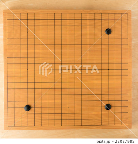 囲碁、置き碁(19路盤、3子局、置き石) 22027985