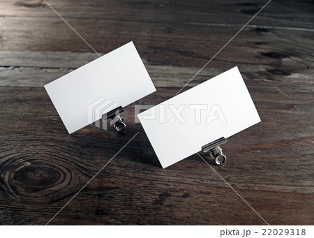 Two blank business cards 22029318