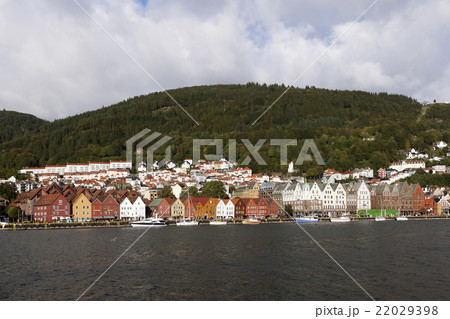 Bryggen - Hanseatic wharf in Bergen. Norway Bryggen - Hanseatic wharf in Bergen. Norway 22029398