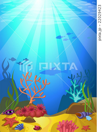 Seabed With Coralsのイラスト素材 22029423 Pixta