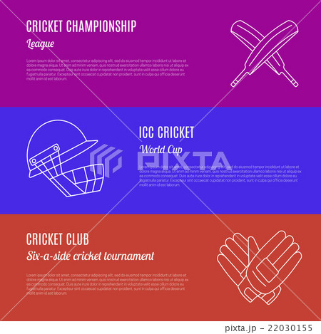Cricket game vector concept. 22030155