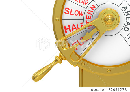 Engine Order Telegraph Full Astern Conceptのイラスト素材