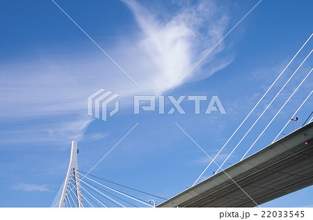 冬空の天保山大橋 22033545