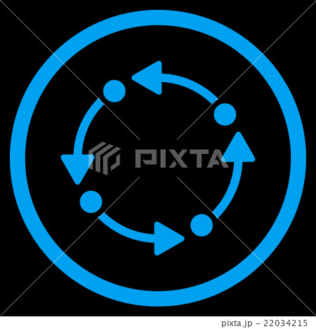 Rotate Flat Icon 22034215