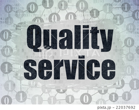 Finance concept: Quality Service on Digital Data 22037692