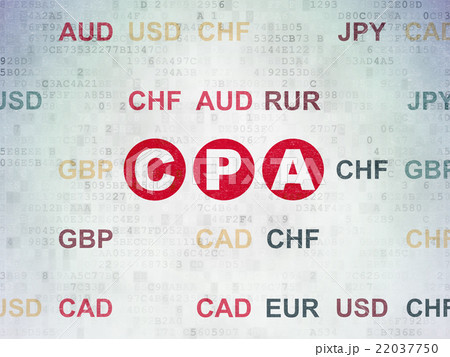 Finance concept: CPA on Digital Data Paper Finance concept: CPA on Digital Data Paper 22037750