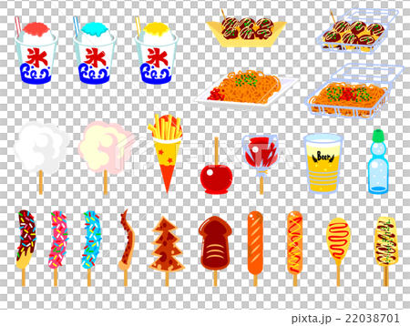 お祭り食べ物 22038701