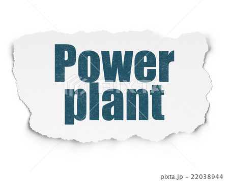 Manufacuring concept: Power Plant on Torn Paper Manufacuring concept: Power Plant on Torn Paper 22038944