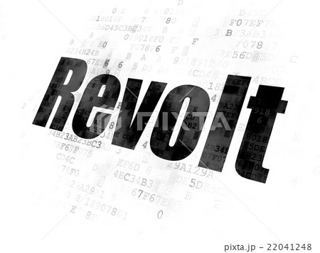 Political concept: Revolt on Digital background 22041248