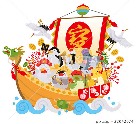 七福神 七福鳥 のイラスト素材 七福神 七福鳥 のイラスト素材