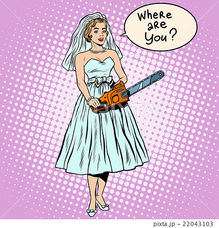 Halloween bride black humor blood wedding 22043103