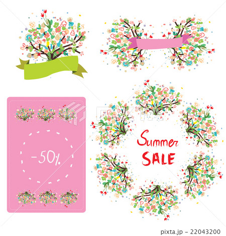 Floral set for the sale and promotion. 22043200