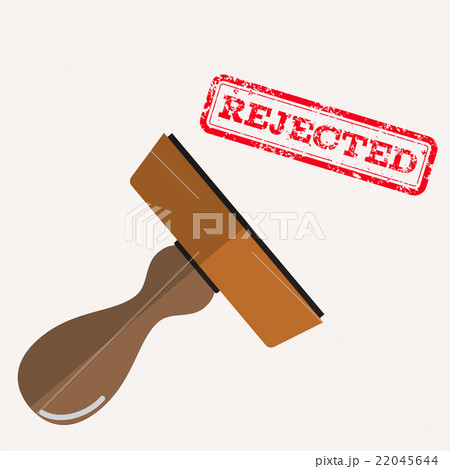 stamp rejected with red text stamp rejected with red text 22045644