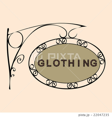 clothing retro vintage street sign 22047235