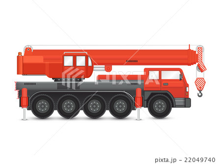 Mobile crane vector 22049740