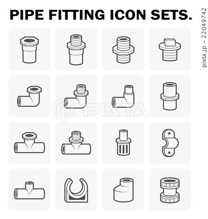 Pipe fitting icon 22049742