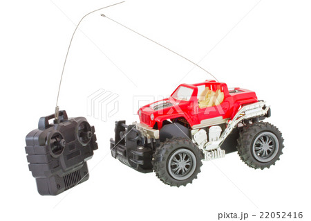 Radio controlled truck toy on white background Radio controlled truck toy on white background 22052416