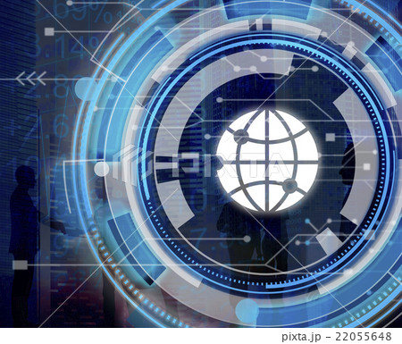 Digital Blue Hud Interface Global Concept 22055648