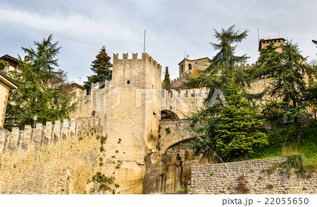 View of city walls of San Marino View of city walls of San Marino 22055650